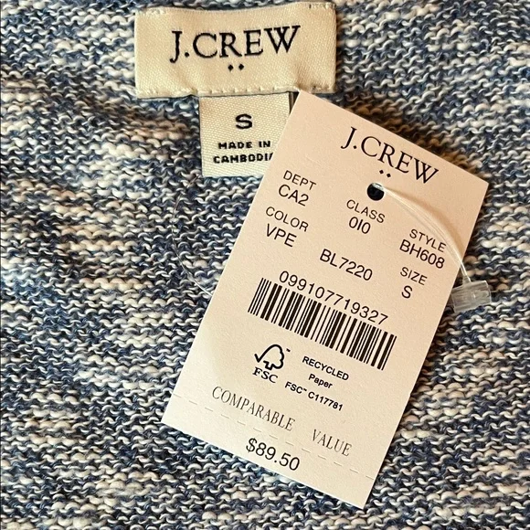 J. Crew Vintage Peri Beach Cardigan Sweater/NWT/S - Picture 7 of 10